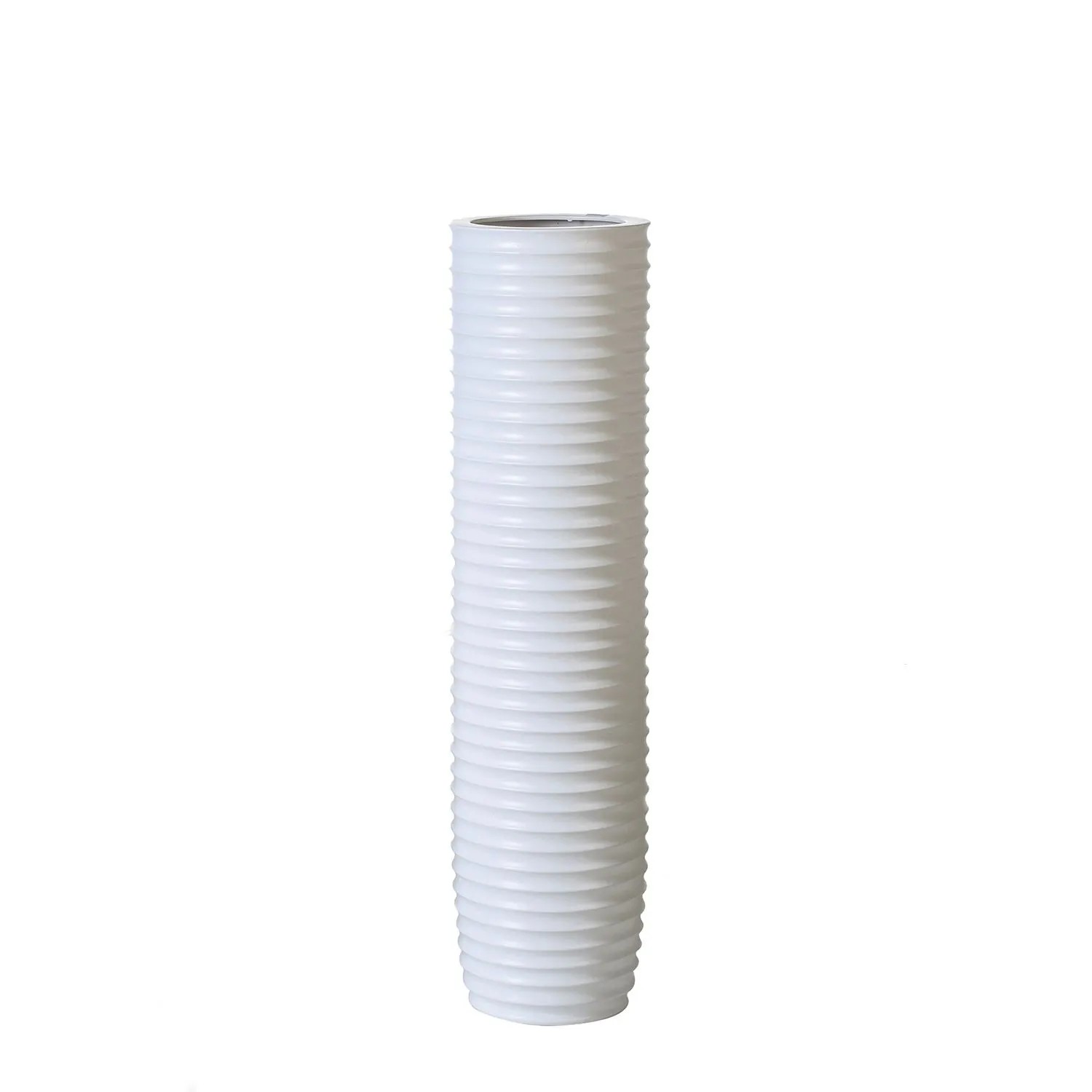 Gilde Bodenvase Gentle Weiß 58 cm x Ø 17 cm