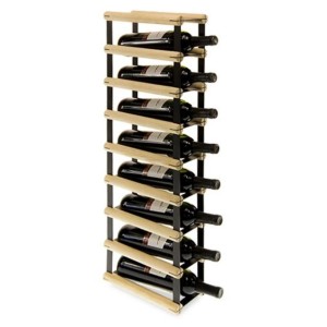 PROREGAL Weinregal aus Kiefernholz und Metall für 8 Flaschen. Modulares System.