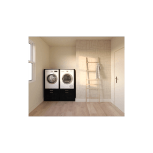 Waschturm Waschmaschinenschrank Twin collection 4.1 Schwarz Eiche-Optik