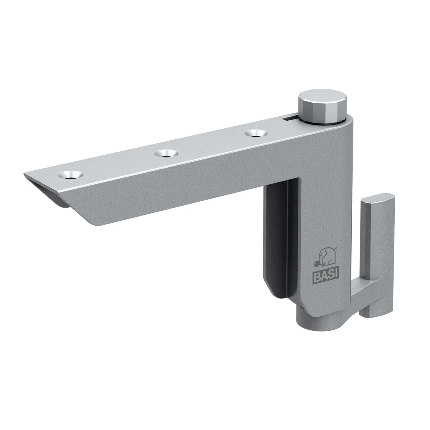BASI Mini-Türschließer TS 60 Silber für Innentüren bis 20 KG Falzbreite bis 16 mm Schließkraft Einstellbar DIN Rechts/Links 1460-0102