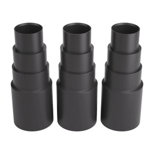 3er Set Bauheld Staubsaugeradapter, schwarz, aus PVC-Gummi für Staubsauger Zubehör.