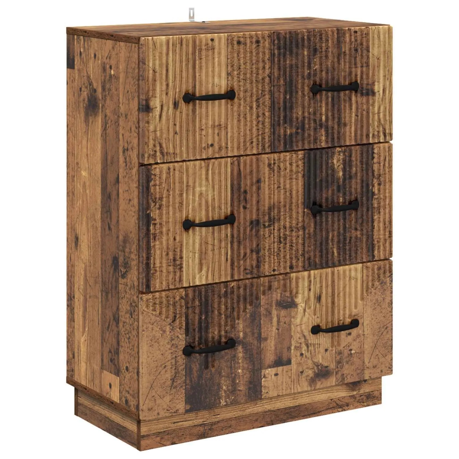 vidaXL Schubladenschrank Altholz 66 x 34,5 x 87 cm Holzwerkstoff 895303