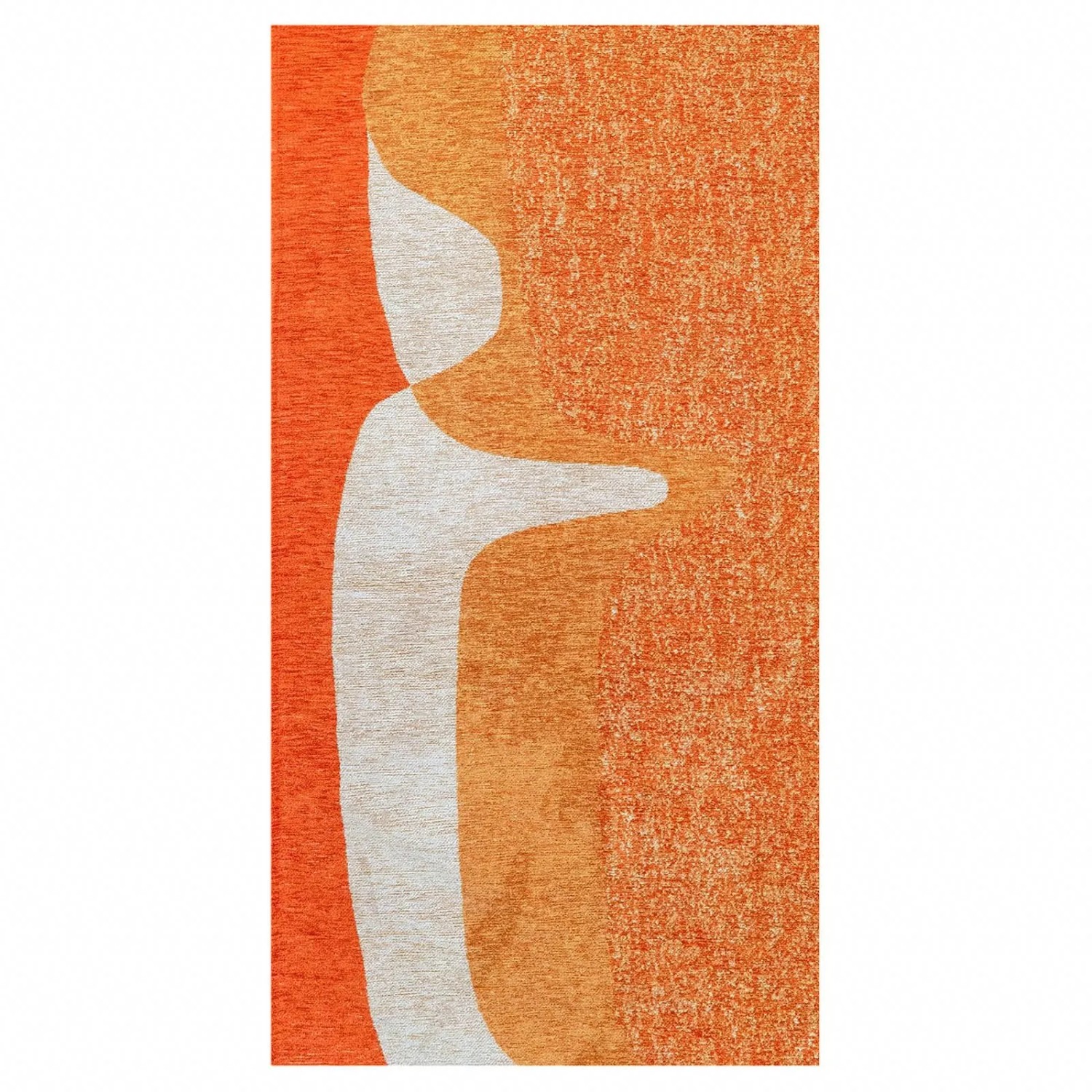 Lola&Moi Teppich Orange Cocktail Gold 80x150cm