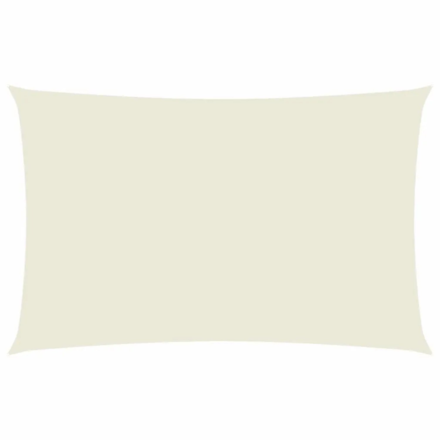 vidaXL Sonnensegel Oxford-Gewebe Rechteckig 2x5 m Creme 135204
