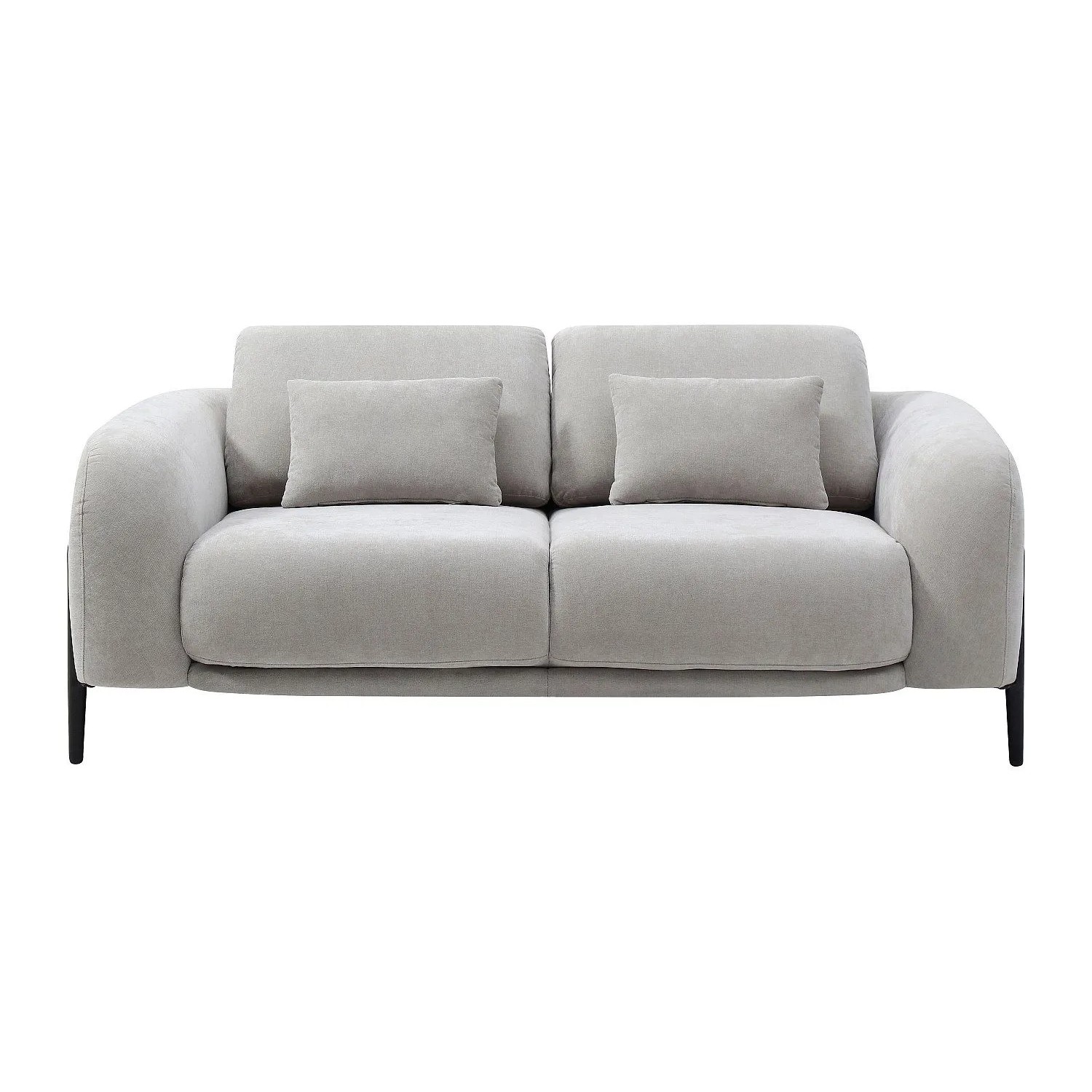 Vente-unique Sofa Ohne Schlafmöglichkeit Aravio Hellgrau 170 cm