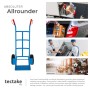 Tectake Sackkarre  Mit Stahlrahmen Luftbereifung  55 x 44 x 119 cm Blau_5