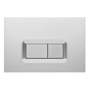 Pianura Betätigungsplatte Duo R EASYPro, Chrom Matt, für WC Spülkästen mit 2-Mengen-Auslösung.