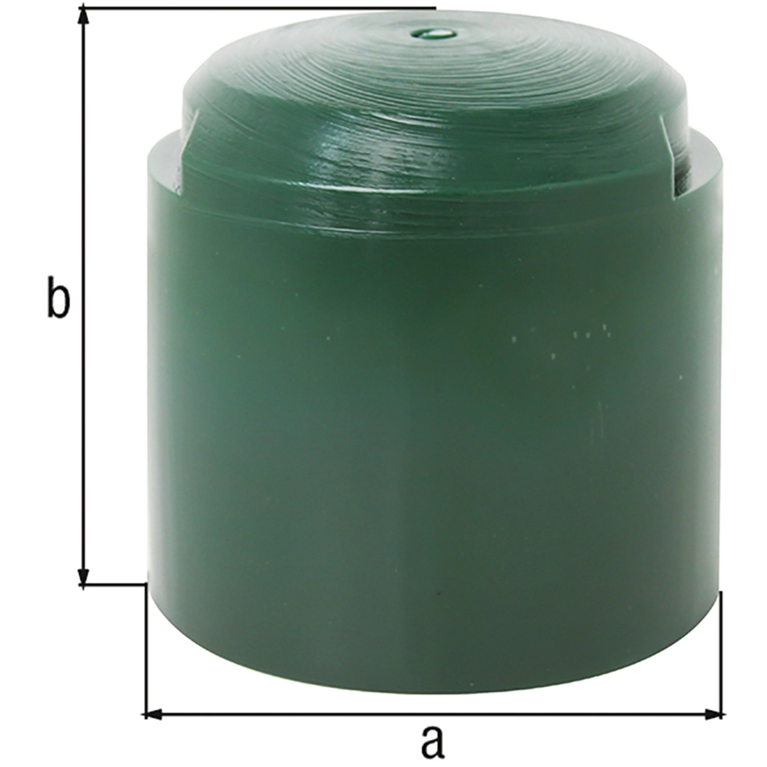 Alberts Einschlagwerkzeug für Rundholzpfosten, Ø 95mm, grün, aus Kunststoff.