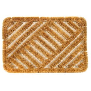 Lex Schmutzfangmatte Fußmatte Türmatte Kokos Metall Fußabtreter Schmutzmatte 60x40cm