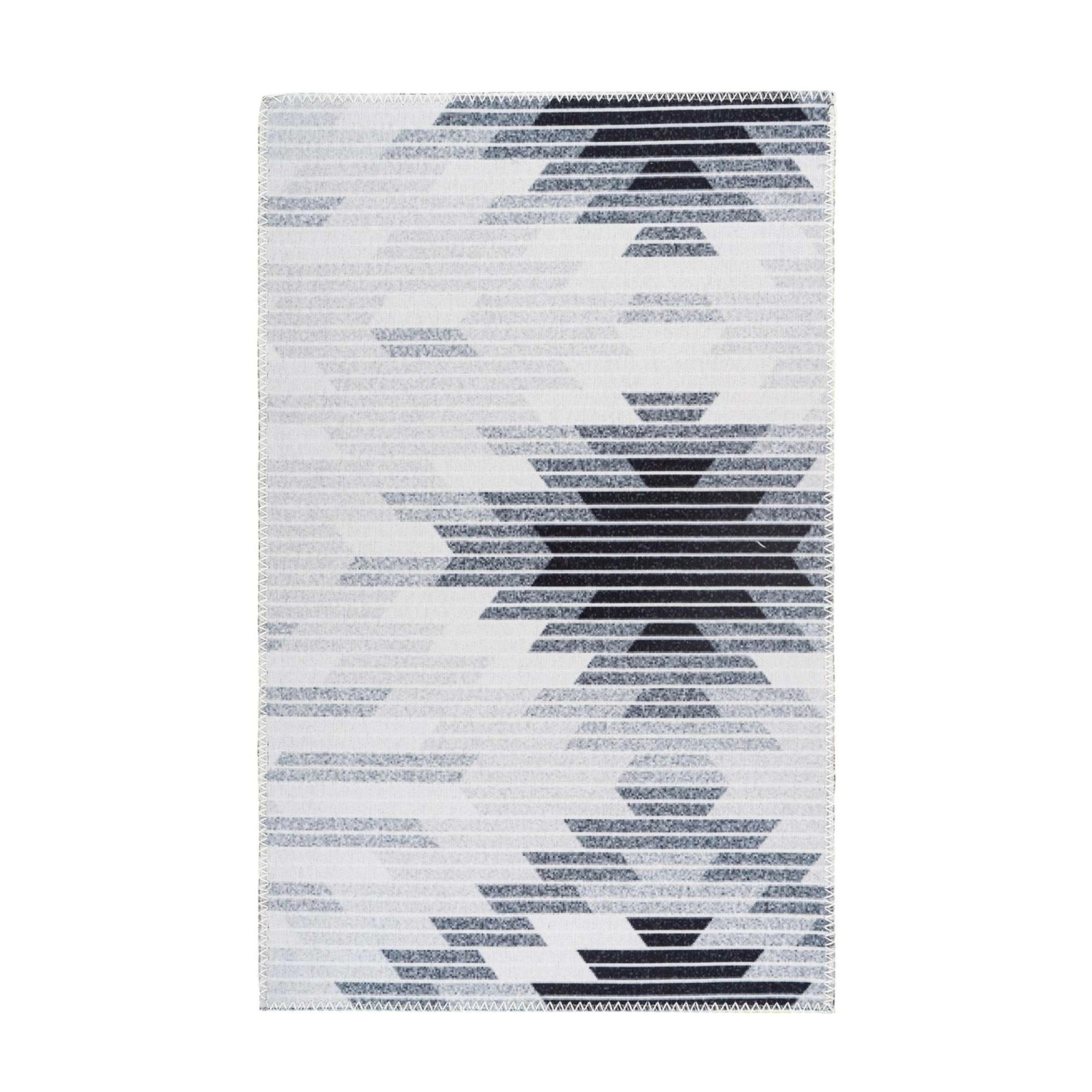 MeGusta Flachflor Teppich EthnoDesign Grau Polyester 200x290 cm Sonia günstig online kaufen