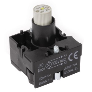 Sintron Kontaktelement mit LED für Schalterserie IN1, optischer Signalgeber.