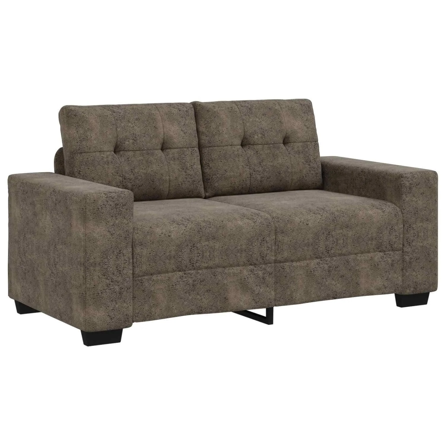 vidaXL Zweisitzer-Sofa Dunkelgrau 120 cm Kunstleder 4105121