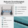 Sekey XXL Bollerwagen, faltbar, grün, 150L. Ideal für Camping & Freizeit.
