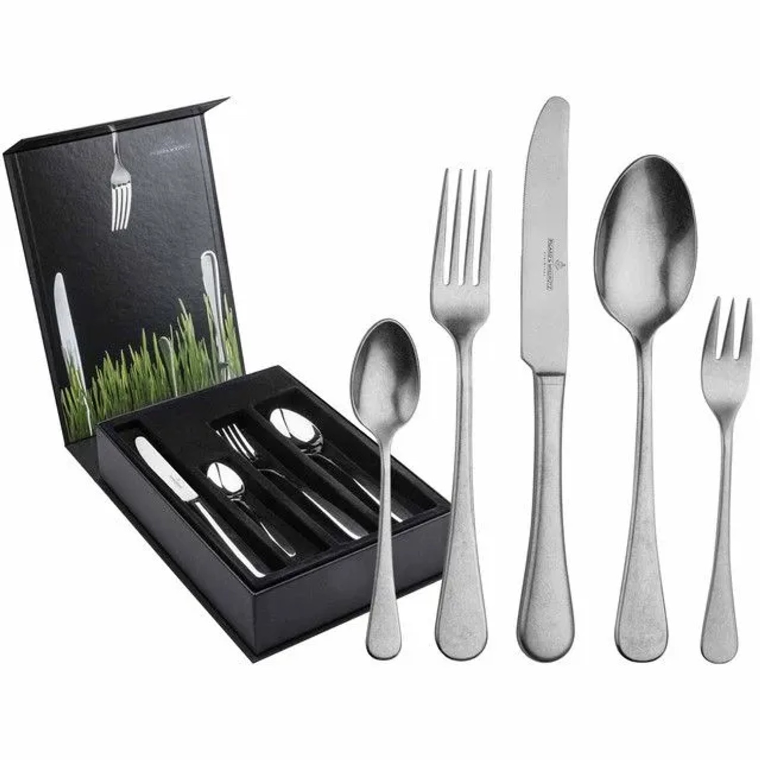 Picard & Wielpütz Landhaus Vintage Tafelbesteck 30-teilig inkl. Besteckbox