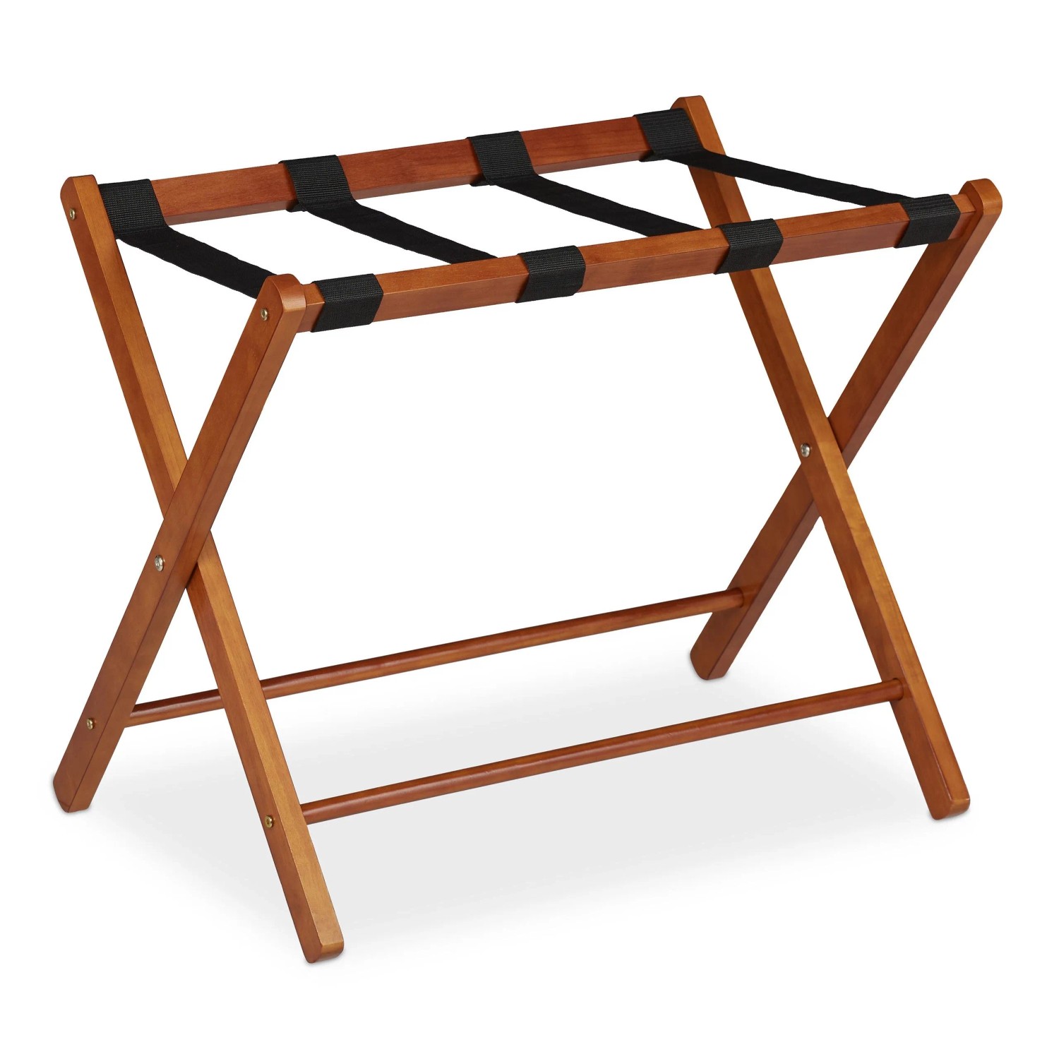 Relaxdays Kofferständer Holz Natur Klappbar 54,5 cm x 66 cm x 44 cm 2,2 kg