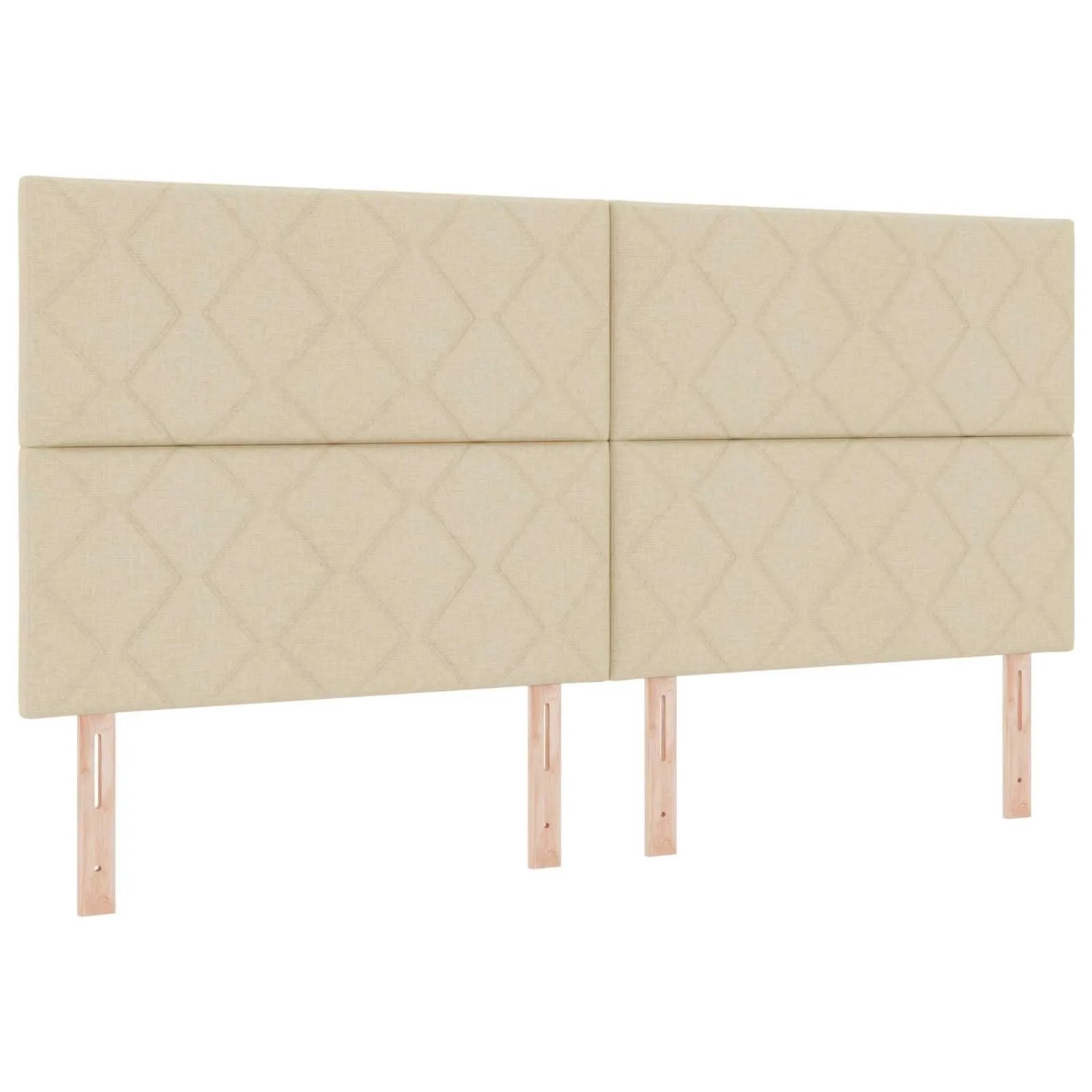 vidaXL Kopfteil Creme 200 cm Stoff 3338558