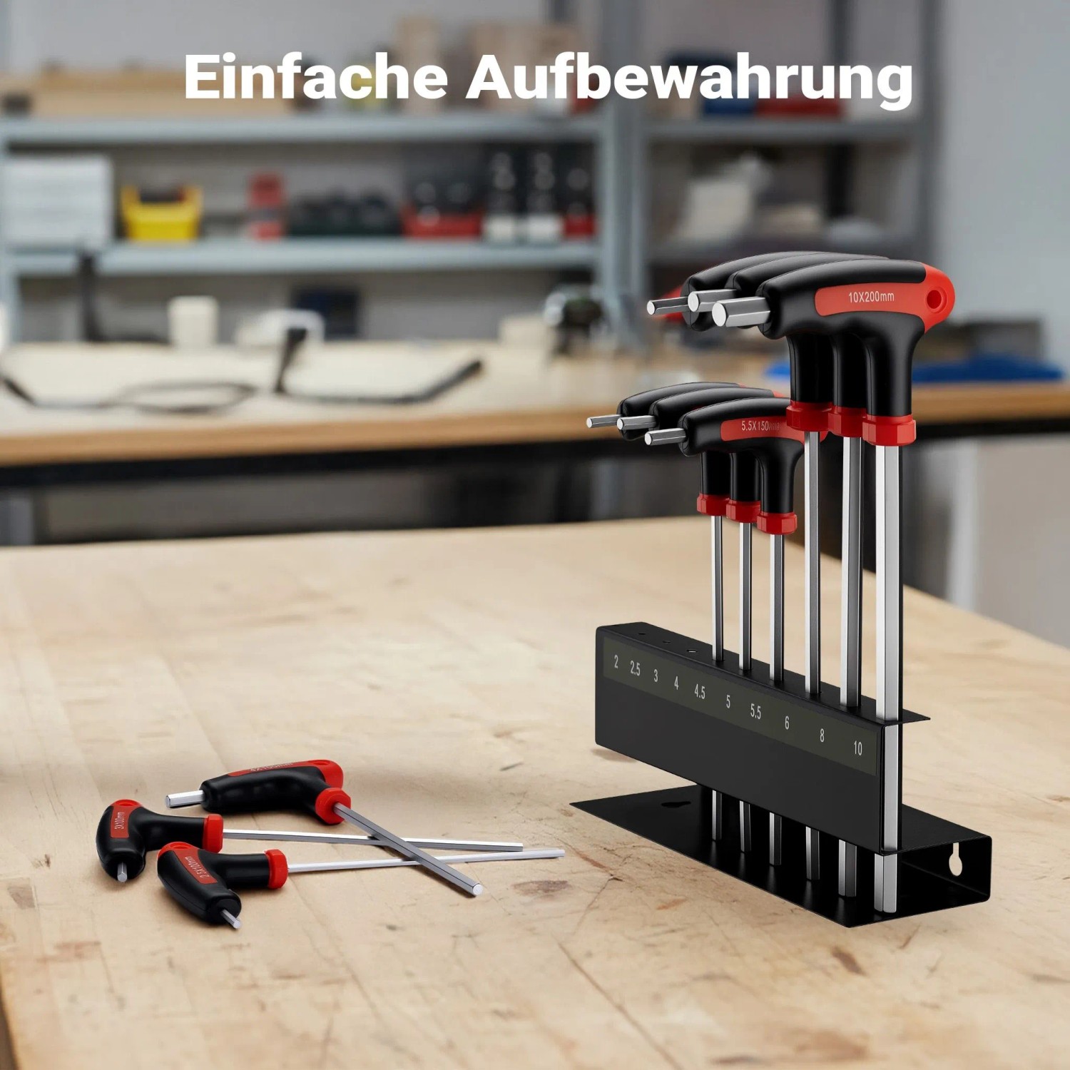 Wiltec Innensechskantschlüsselsatz 2-10Mm T-Griff Schraubendreher Innensechskant_7