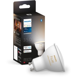 Philips Hue GU10 LED-Spot White Ambiance, 350 lm, Einzelpack. Smarte Lampe mit verschiedenen Weißtönen.