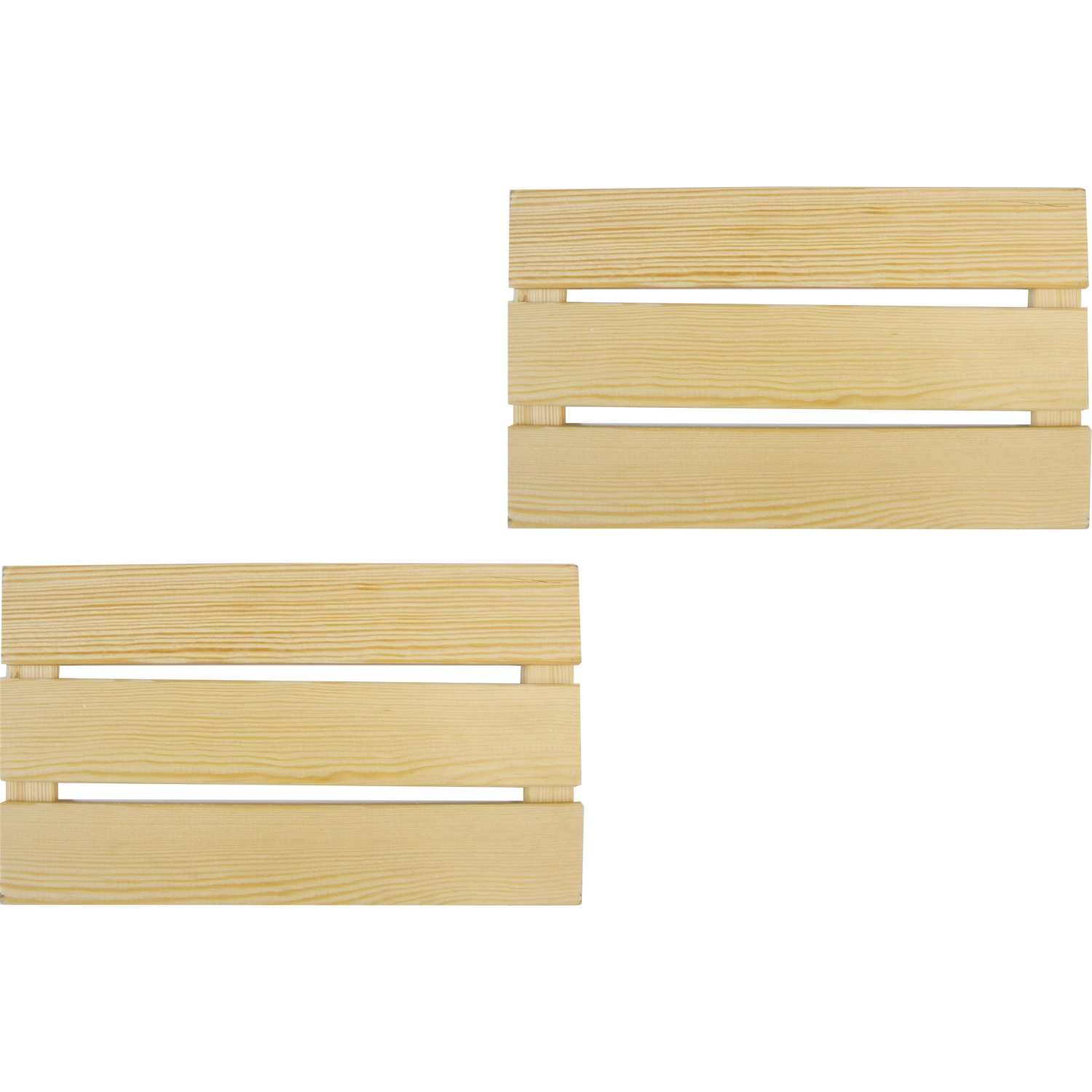 Einlegeboden für Holzkisten 2 Stück Kiefer