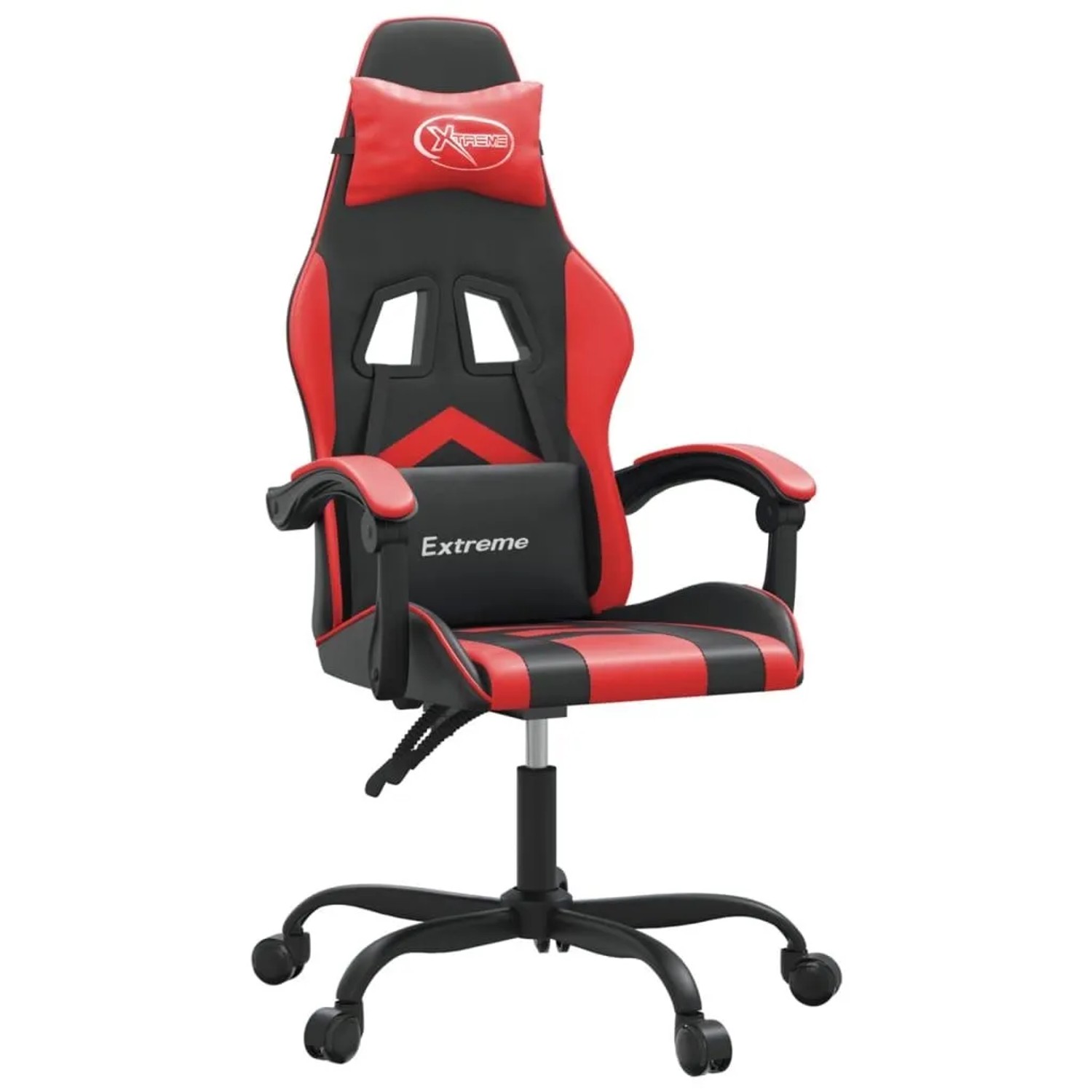 vidaXL Gaming-Stuhl Drehbar Schwarz und Rot Kunstleder 349592