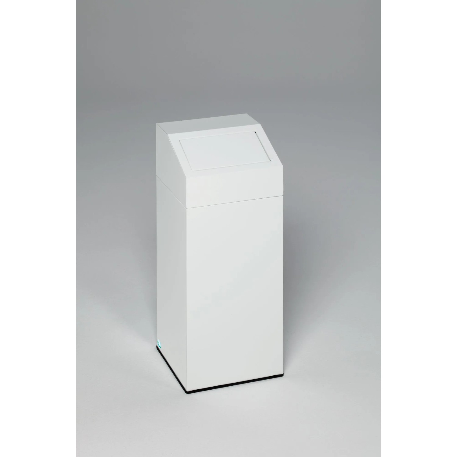 PROREGAL Selbstlöschender Wertstoffsammler Glas 82 Liter HxBxT 89 x 38 x 38 cm Verzinkter Stahl Weiß