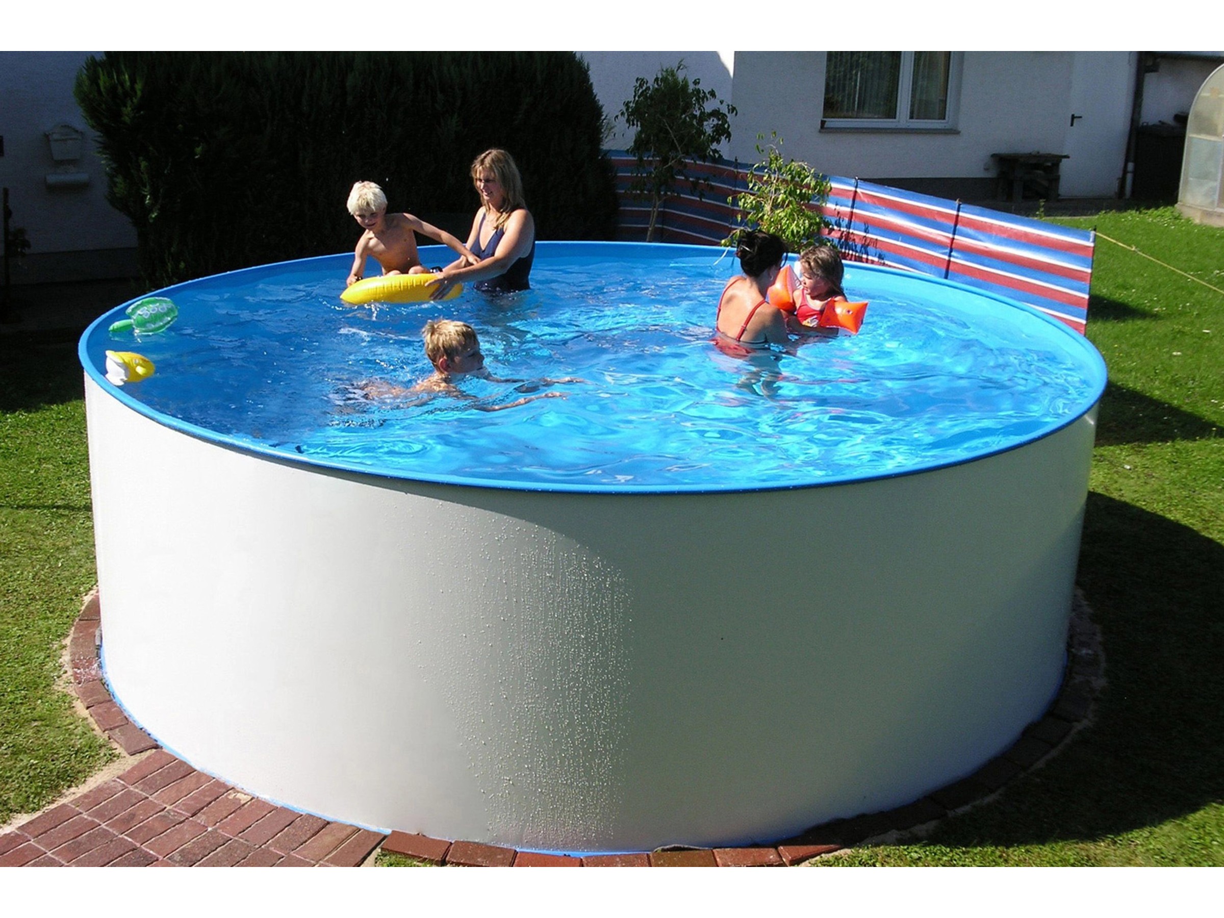 Summer Fun Stahlwand-Pool Set MAURITIUS Aufstellbecken Rundf. Ø