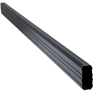 Floraworld Bohlenelement in Anthrazit für Bohlenzaun, Aluminium, 200x10 cm.