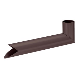 Inefa Wasserspeier Fallrohr DN 50, dunkelbraun, für die Ableitung von Regenwasser.