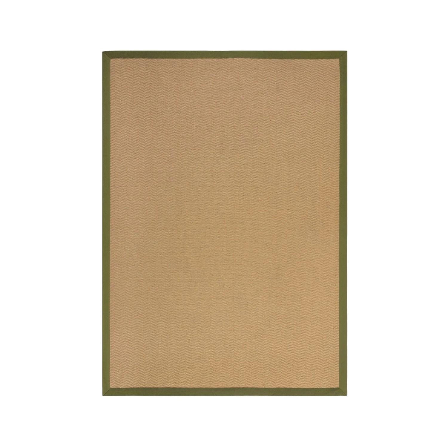 Flair Rugs Kurzflorteppich Kira Jute 120 cm x 170 cm Beige-Grün