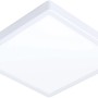 Quadratische, weiße Eglo LED-Außenleuchte Argolis-Z für die Deckenmontage. Smarte, dimmbare Außenlampe.