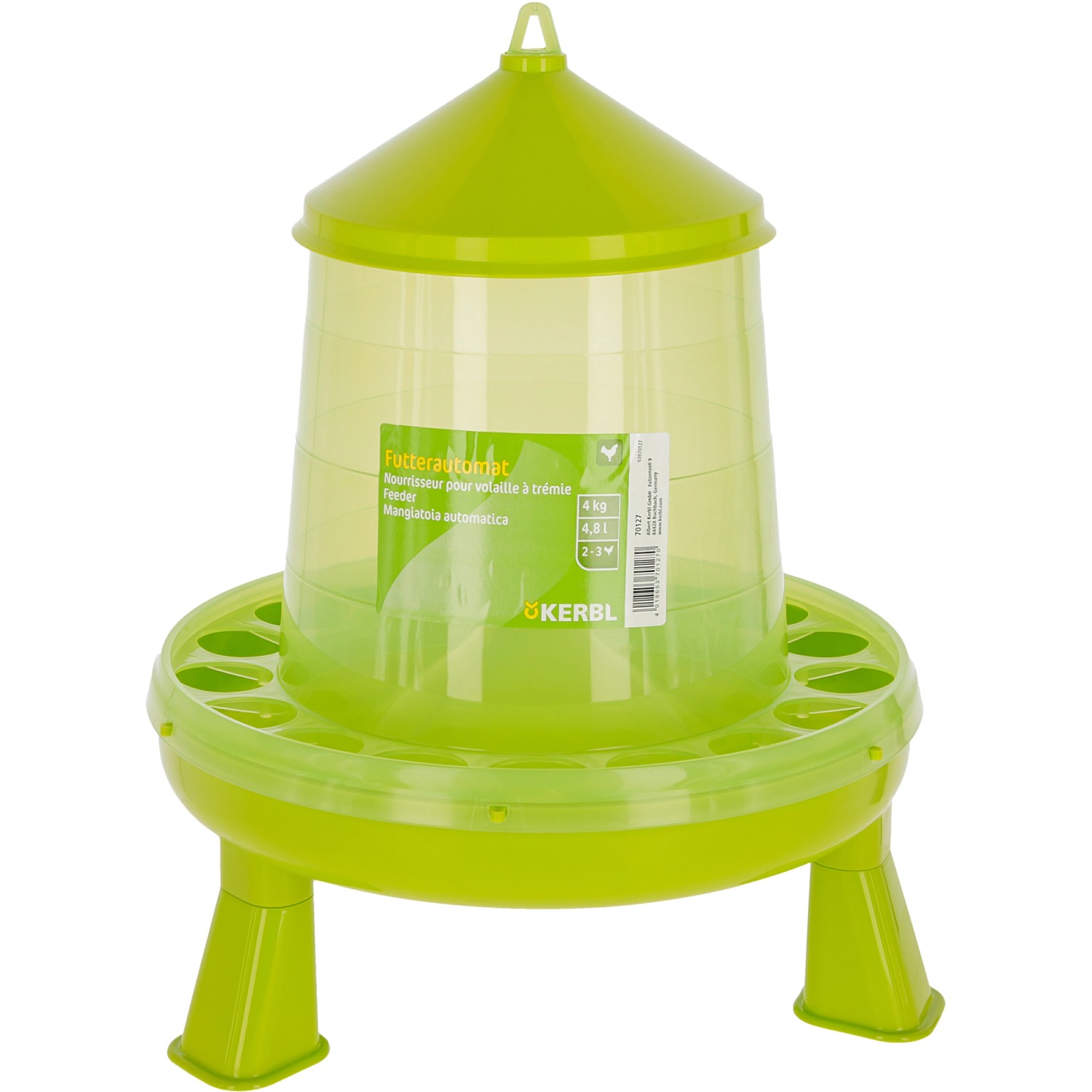 Eivolution Hühner-Futterautomat 4kg Rosé - Wetterfest Für Stall & Außenbereich