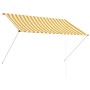 vidaXL Einziehbare Markise 200x150 cm Gelb und Weiß 143753