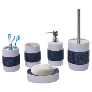 MCW Badset C73 5-teilig Blau/weiß