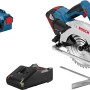 Bosch Professional Akku-Kreissäge GKS 18 V-57 mit Akkus, Ladegerät und L-Boxx