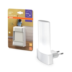 Osram LED-Nachtlicht Lunetta Shine, weiß, mit Tag-/Nacht-Sensor für Steckdose.