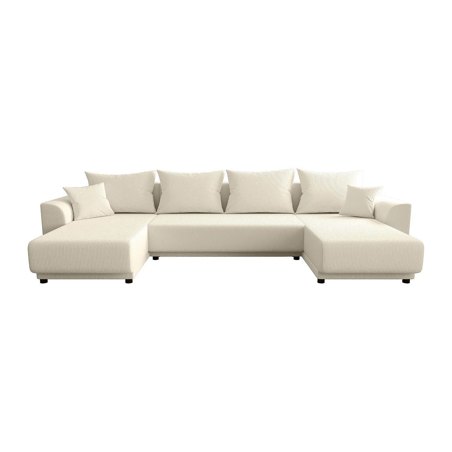 Vente-unique Schlafsofa Nessaro Beige 311 cm