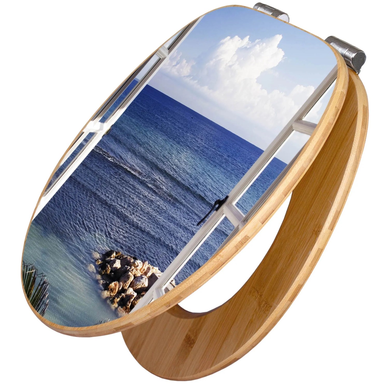 Banjado Design WC Sitz Bambus Holz Toilettendeckel Mit Absenkautomatik Klod günstig online kaufen