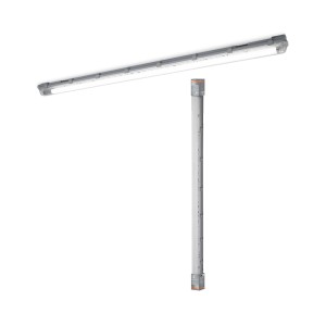 Osram LED-Feuchtraumleuchte Submarine 19 W 1.900 lm 156,1 x 6,6 x 7,5 cm Grau