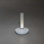 Weiße Konstsmide LED Akku-Vase Biarritz, ø 13,5 cm, Höhe 20,5 cm. Dekoleuchte für Innen und Außen.
