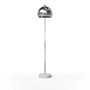 Teamson Home Bogenlampe in Chrom-Silber mit Marmorfuß für stilvolle Beleuchtung.