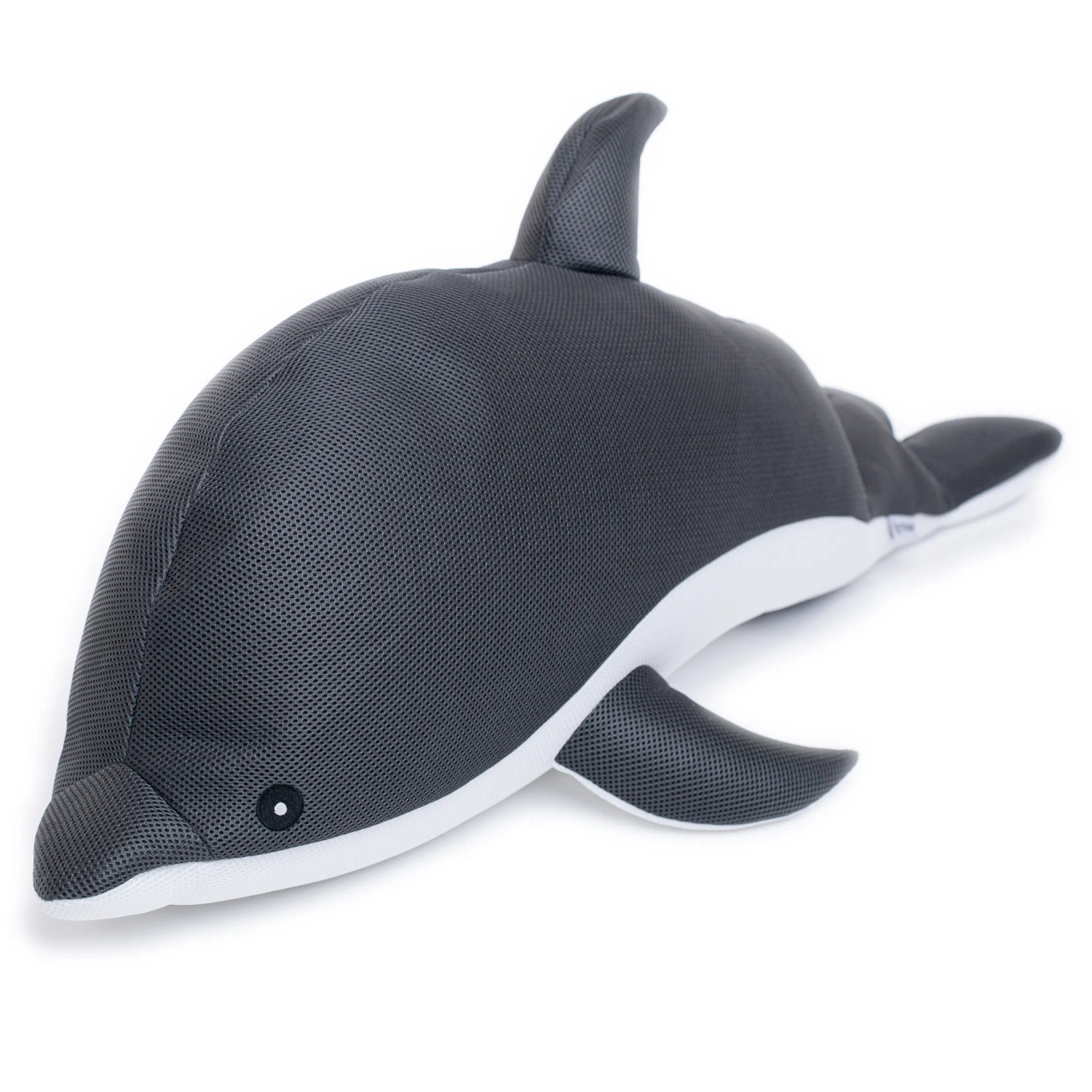 Westmann Pool Buddy Delfin, grau-weiß, als Schwimmtier oder Sitzsack für Spiel & Spaß im Garten.