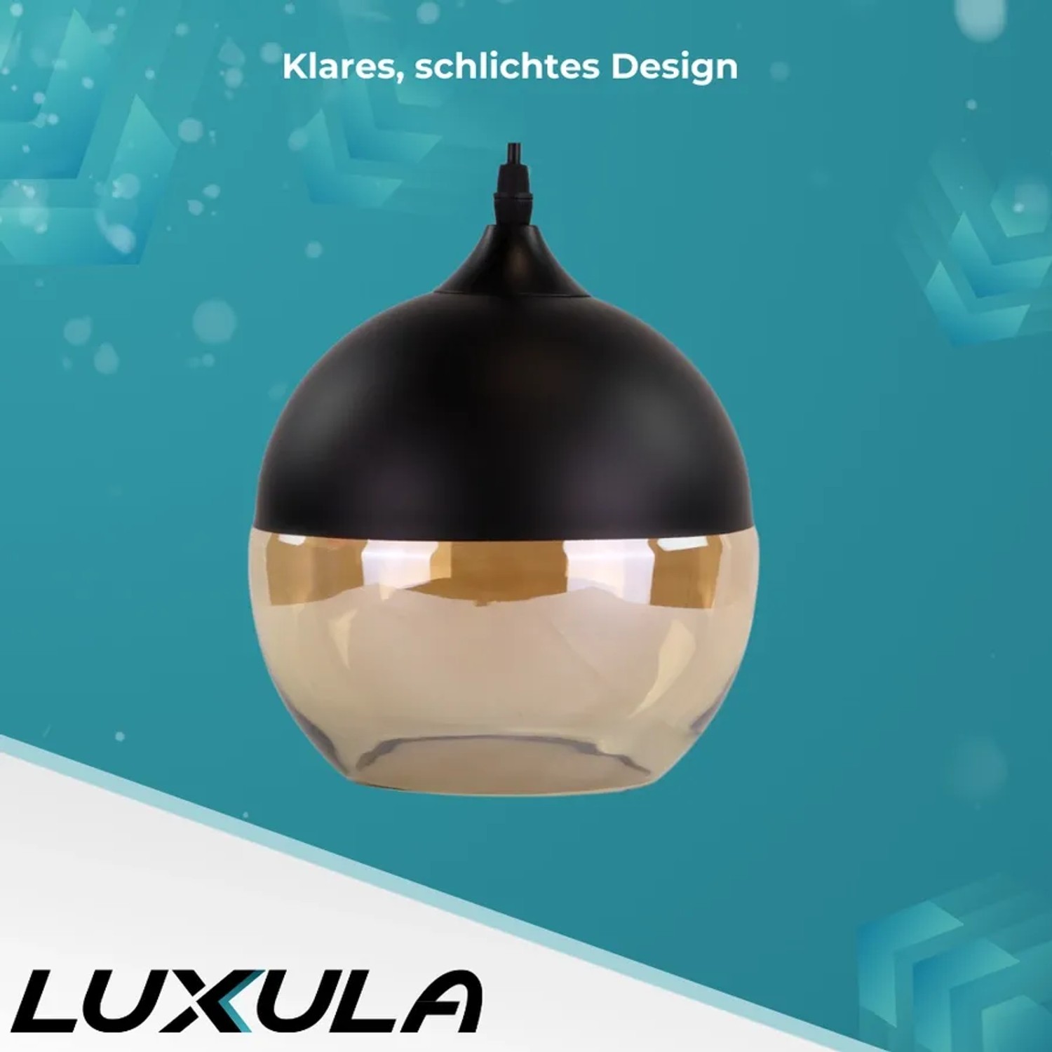 LUXULA Kugellampe E27 60 W Glas Schwarz kaufen bei OBI