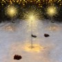 Salcar LED Solar Feuerwerkleuchten in Warmweiß, festlich leuchtend im Garten oder Schnee. Ideal für Weihnachtsbeleuchtung.