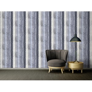 A.S. Création Tapete in Holzoptik Blau, passend für Wohn- und Schlafräume.