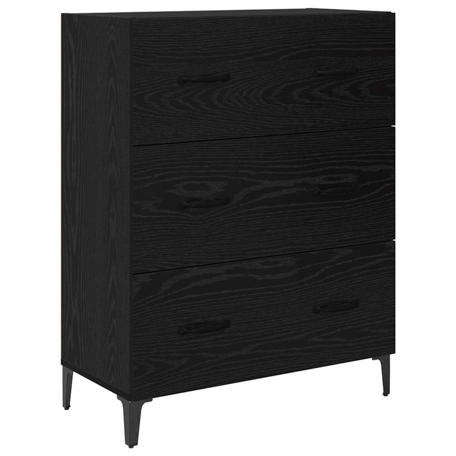 vidaXL Sideboard mit Schubladen Schwarz Eichen-Optik 69,5 x 34 x 90 cm 8806 günstig online kaufen