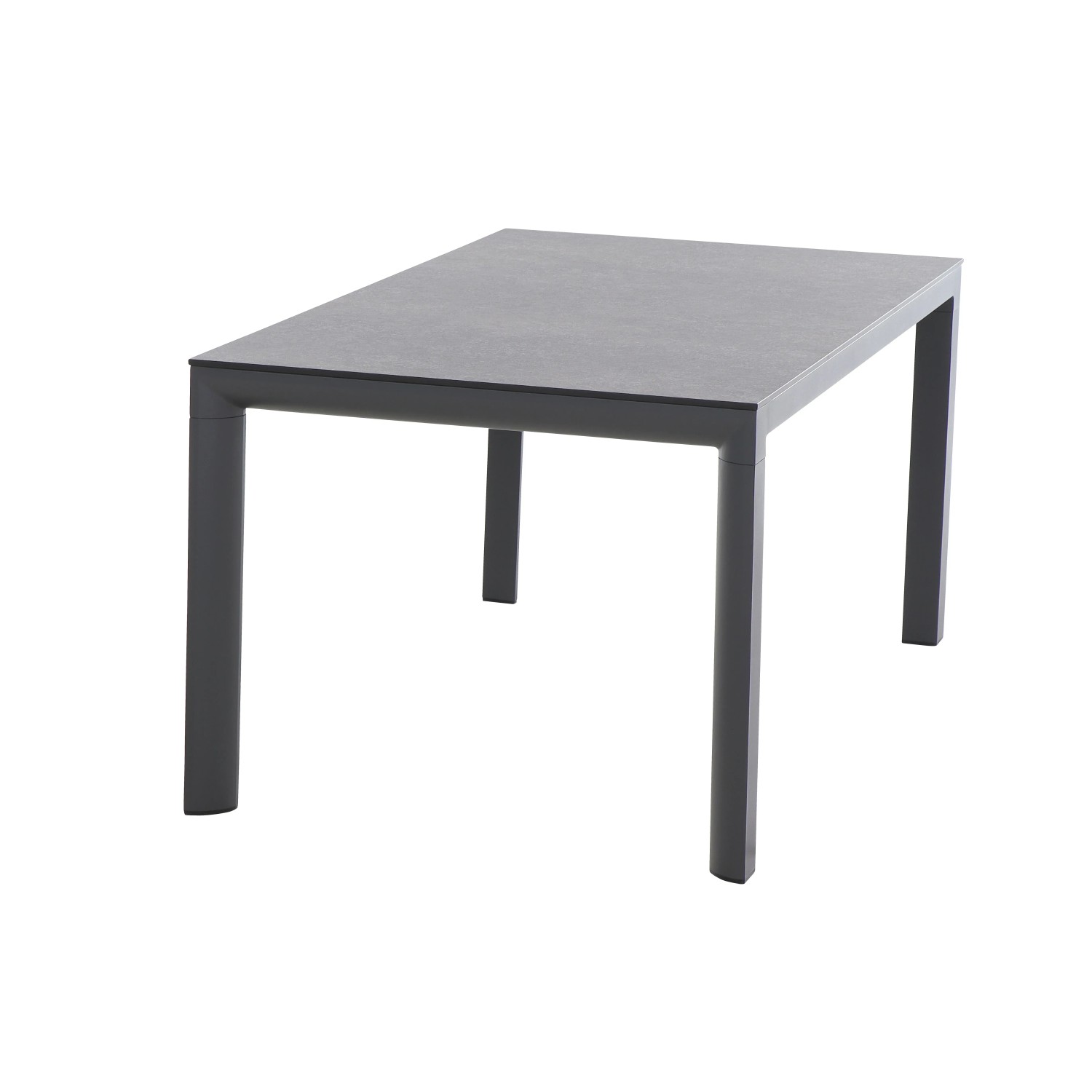Rechteckiger Siena Garden Gartentisch Silva aus Ferrostone, 95x180 cm, mit Aluminiumrahmen.