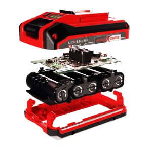 Explosionszeichnung: Einhell Power-X-Change Akku 18V 3Ah PXC Plus, Akku für Elektrowerkzeuge.