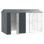 vidaXL Vogelkäfig Anthrazit 430 x 208 x 247 cm Verzinkter Stahl 3325153_3