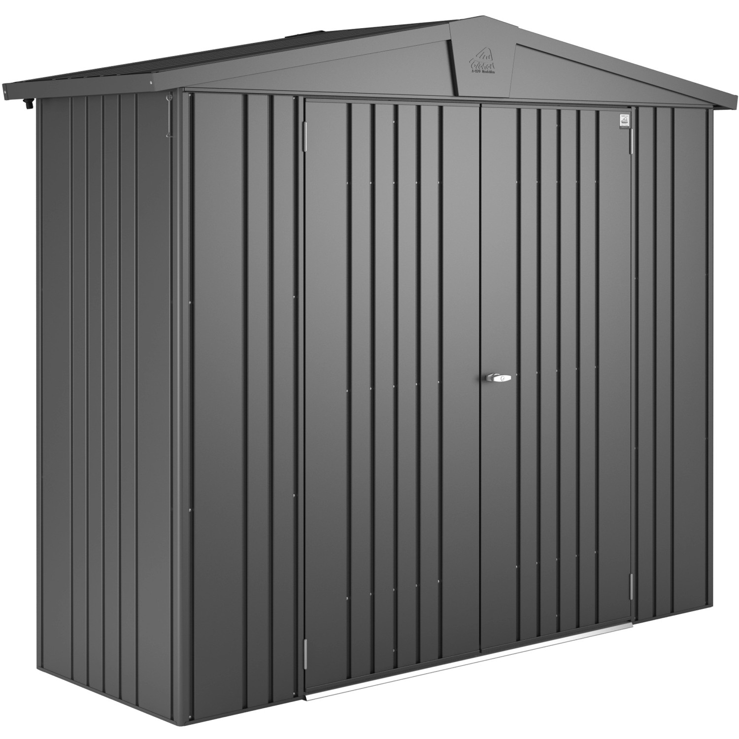 Biohort Metall-Gerätehaus Europa Dunkelgrau-Metallic 1,9 m² günstig online kaufen