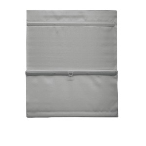 Graues Gardinia Easyfix Raffrollo, 50x140 cm, magnetisch verstellbar.